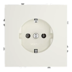 Изображение Розетка встраиваемая VOLTUM S70 с заземлением 16А (хлопок)