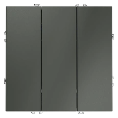 Изображение Выключатель встраиваемый VOLTUM S70 трехклавишный 10А (титан)